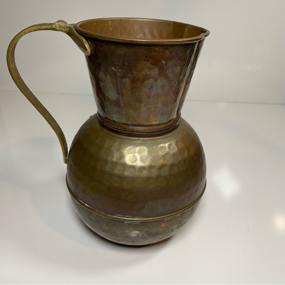 Vintage Solid Copper Pitcher by Houston International Trading